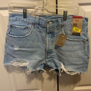 Never Worn Levi 501 Shorts
